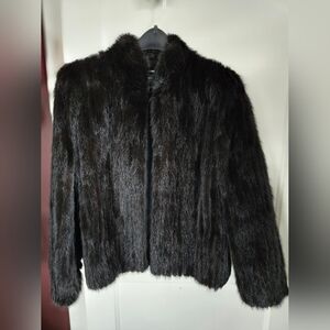 Saga Black Mink Coat